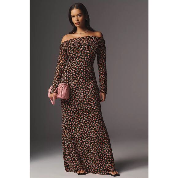 NWT Anthropologie AFRM long sleeve floral maxi dress - size 2x - Picture 1 of 5